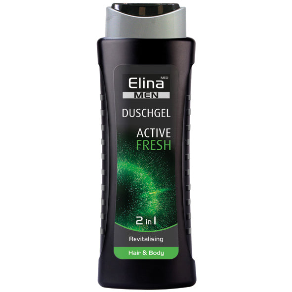 Dusch Gel Elina 300ml 2in1 Active Fresh for men Haut und Haare Revitalising