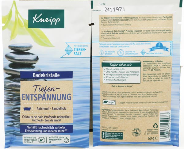 Kneipp Badekristalle  60g 4fach sortiert 12x Hab Dich lieb, 12x Fit durch den Winter, 12x Winterliebling, 12x Tiefenentspannung