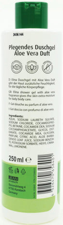 Elina Aloe Vera Dusch Gel 250ml reichhaltige Feuchtigkeitspflege,runde Flasche