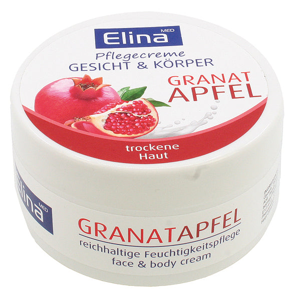 Elina Granatapfel Hautpflegecreme 150ml in Dose mit Schutzfolie
