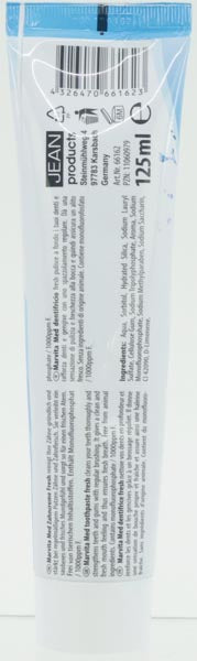 Zahncreme Marvita 125ml Fresh mit Fluorid reinigt & strkt Zhne und Zahnfleisch, verleiht ein sauberes & frisches Mundgefhl