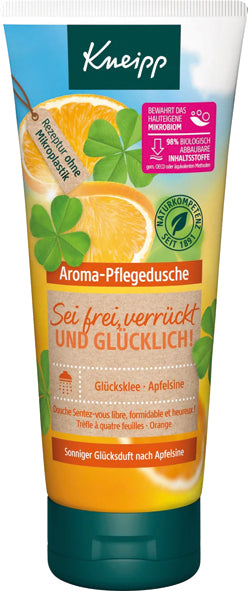 Kneipp Dusch 200ml Glcksklee + Apfelsine "Sei frei, verrckt und glcklich"