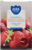 Teelichte Duft 6er Erdbeere in Faltschachtel