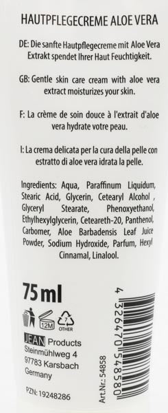 Marvita med Hautpflege-Creme 75ml Tube Aloe Vera intensiv feuchtigkeitsspendend