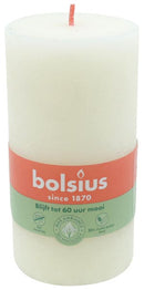 RUSTIK Stumpenkerze 130x68 elfenbein