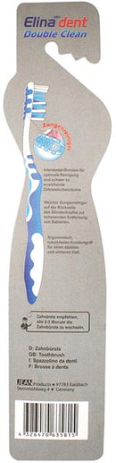 Zahnbrste Elina Multikopf 1er m. Zungenreiniger, Softgriff, medium , farbig sort. 19cm