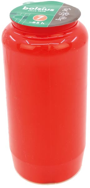 Grablicht Öllicht Nr 7 rot 14 x 6cm