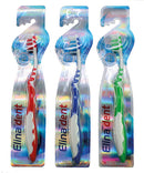 Zahnbrste Elina Multikopf 1er m. Zungenreiniger, Softgriff, medium , farbig sort. 19cm