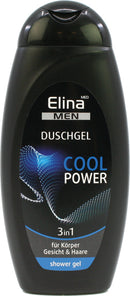 Dusch Gel Elina 300ml for Men 3in1 Cool Power fr Krper, Gesicht & Haare