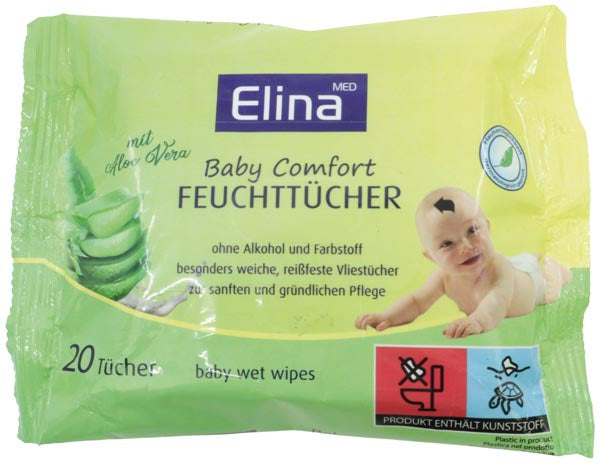Feuchttücher 20er Elina Baby Aloe Vera 20x21cm