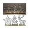 LED Weihnachtsdekoration XXL 31x19cm, Metall/Holz, schwarz,
