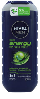 Nivea Dusch Men 250ml Energy Pflegedusche fr Krper, Gesicht & Haar