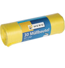 30 Müllbeutel, 60l, Rolle, gelb, HDPE