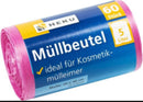 60 Mini-Müllbeutel, 5l, Rolle, rosa, HDPE