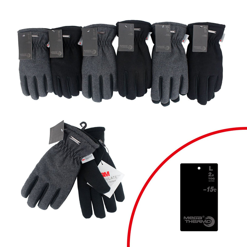 Winter Herren Handschuhe Mega-Thermo Thinsulate 3M