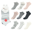 3er Pack Damen Sneaker Socken Lurex Punkt Stern