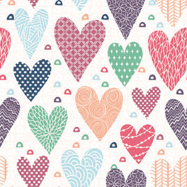 Tissue servietten-Patterned Hearts