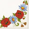 Tissue servietten-Folklore Flowers