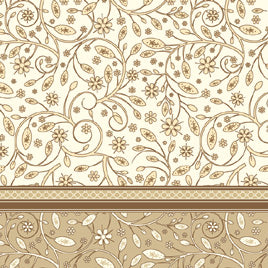 Tissue servietten-Floral Pattern Beige