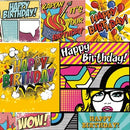 Tissue servietten-Cartoon Style Birthday