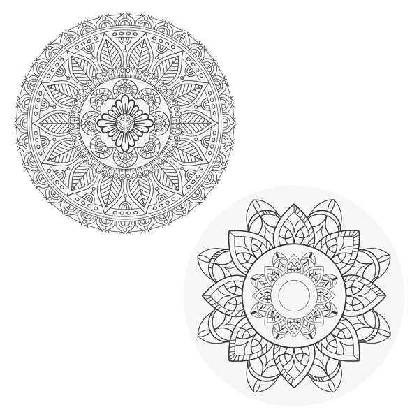 [CEP-65399] Platzmatte Mandala, rund, 2/s, ca. 38cmD