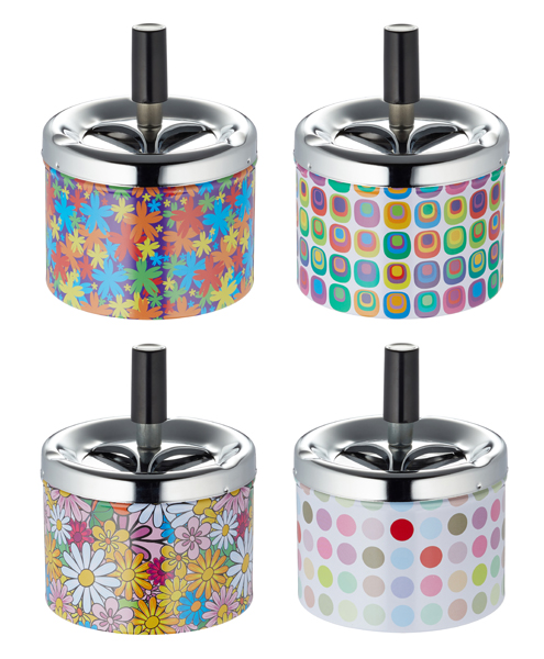 [CEP-95884] Drehaschenbecher "Art" 4fach-sort.