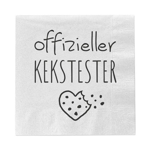 Servietten Kekstester, 20er Pack