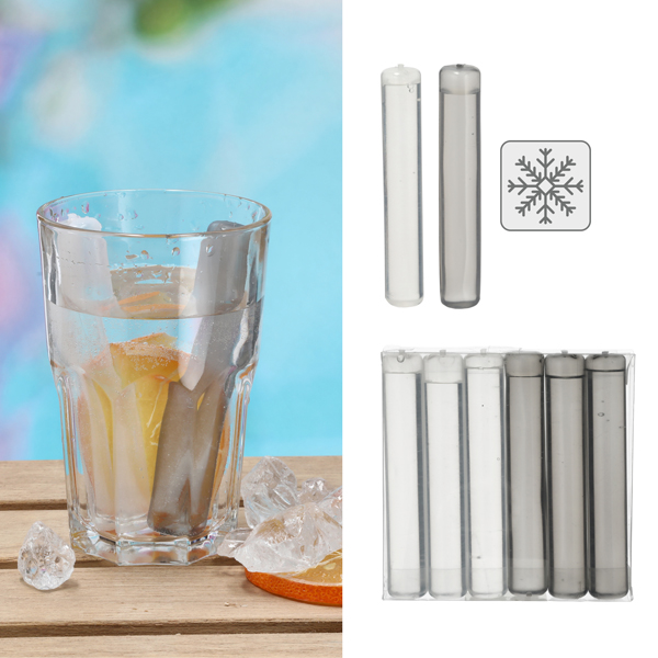 [CEP-56551] Party Eiswürfel, 6 Sticks, klar, ca 12cmH