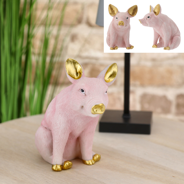 [CEP-53459] Deko-Schwein pink, kl., ca.14cmH