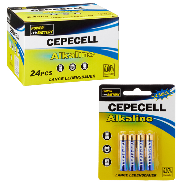 [CEP-99175] Batterie , AAA - Micro - Alkaline 4 Stück