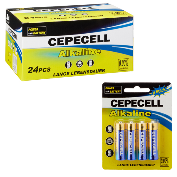 [CEP-99176] Batterie , AA - Mignon - Alkaline , 4 Stück