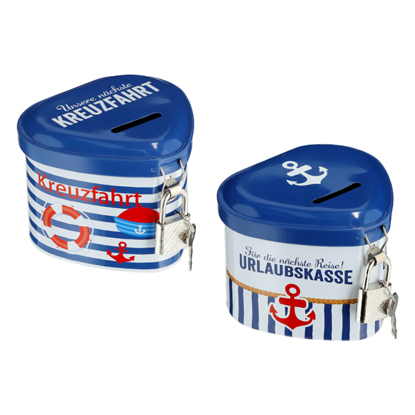 [CEP-69228] Spardose Herz mit Schloss Maritim 2/s