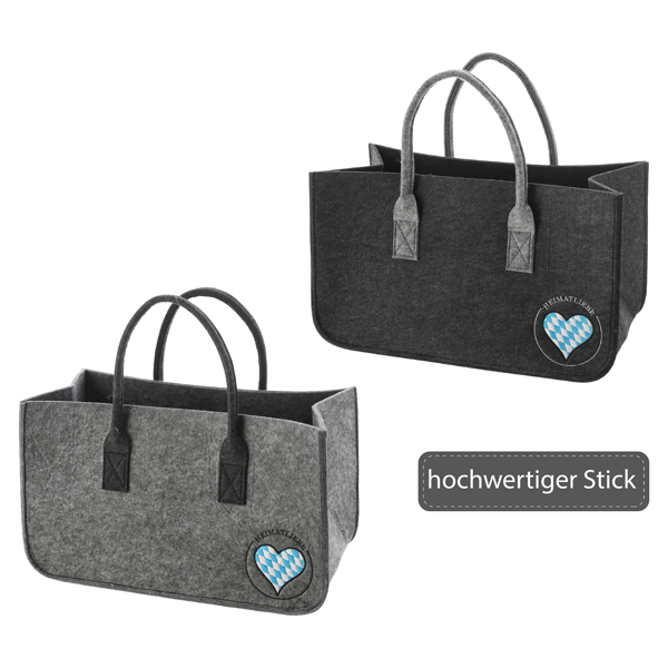 [CEP-68511] Filztasche Kaminholz Heimatliebe 2/s