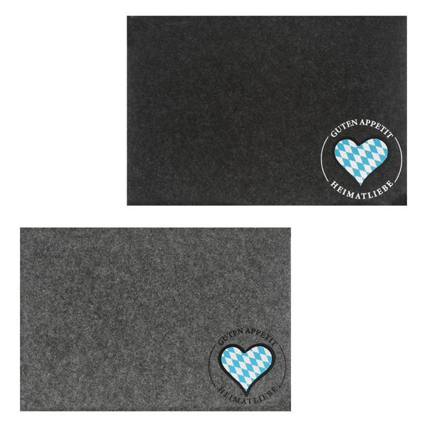 [CEP-68516] Tischset Filz Heimatliebe 2/s ca. 45x30cm