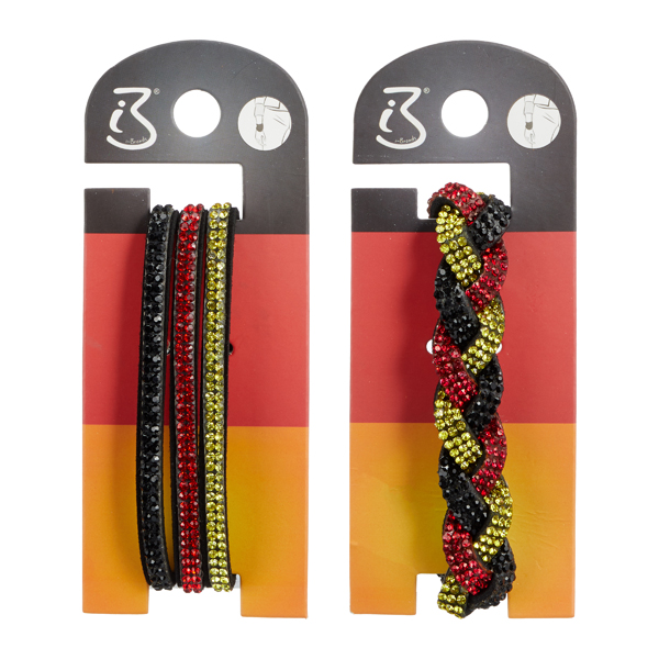 [CEP-80705] Armbänder Strass "Deutschland", 2/s