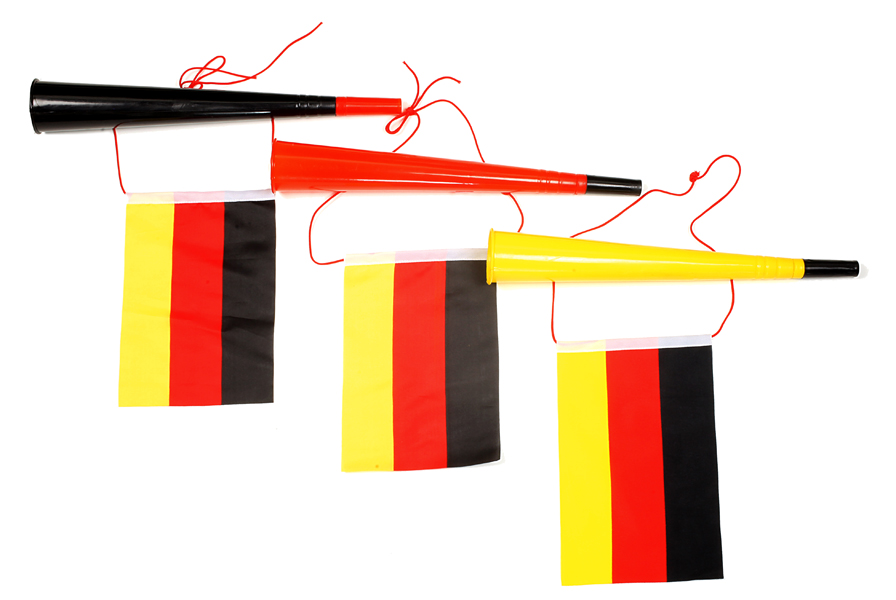[CEP-60718] Fan Tröte mit Fahne "Deutschland", 3/s