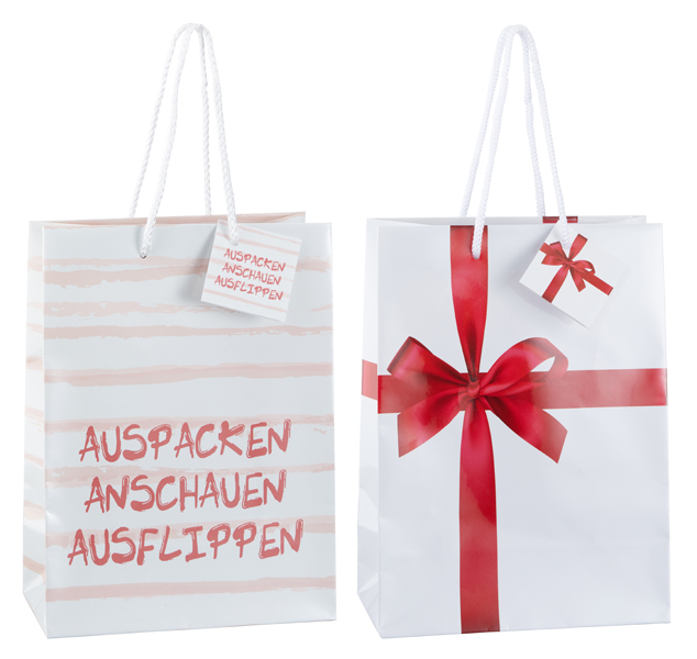 [CEP-63325] Geschenktüte "Geschenk", 2/s, L, ca. 32cmH