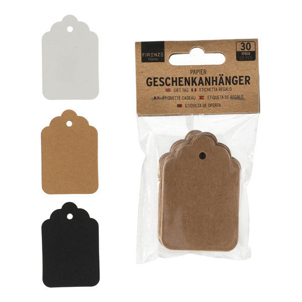 [CEP-45093] Geschenkanhänger, 3/s, 30 Stk im OPP, ca. 4x6cm