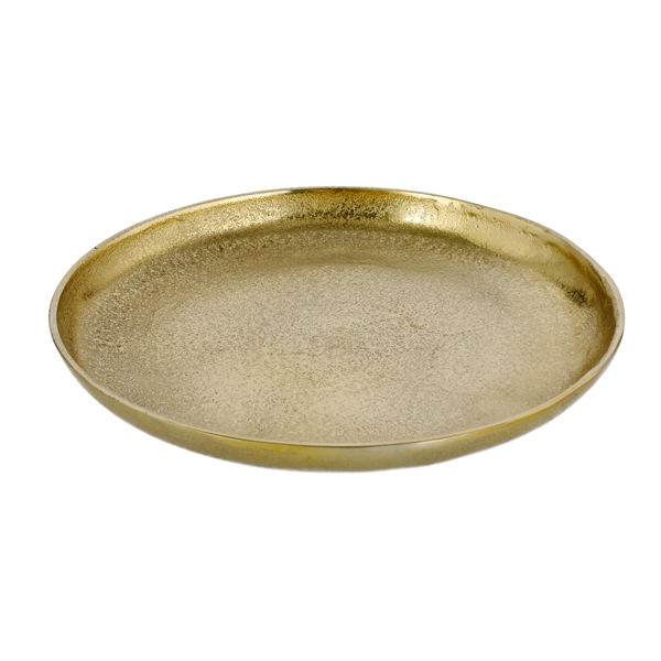 [CEP-65620] Dekoteller, Alu, gold, klein, ca. 20cmD