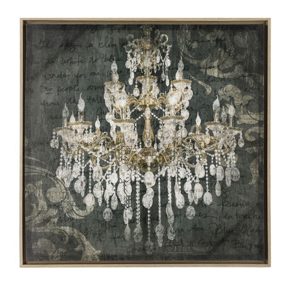 [CEP-67003] Canvas Bild Kronleuchter, 76x76cm