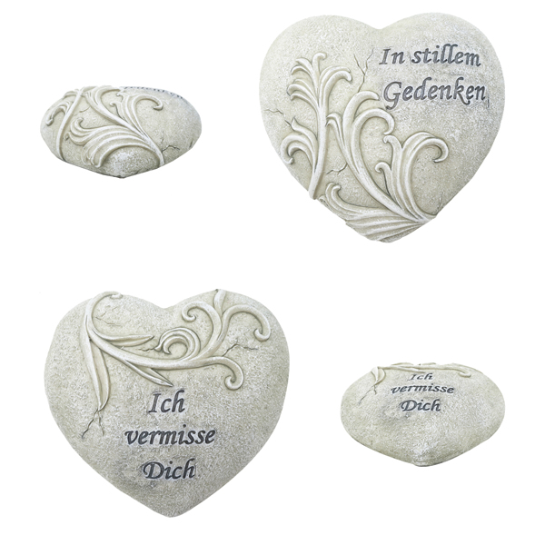 [CEP-54112] Grabdeko Herz mit Spruch, L, 2/s, ca. 13cm