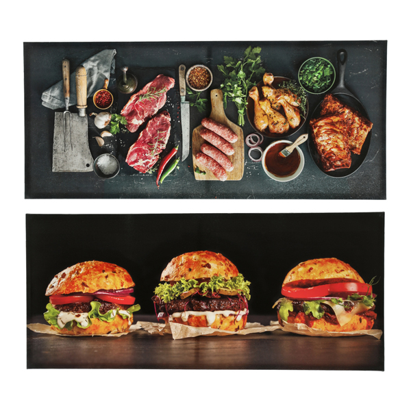 [CEP-69399] Outdoor Canvas Bilder BBQ, 2/s, 80x35cm