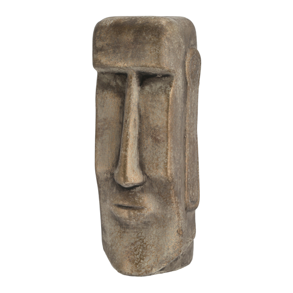 Moai Kopf, gold, klein, ca.26cmH