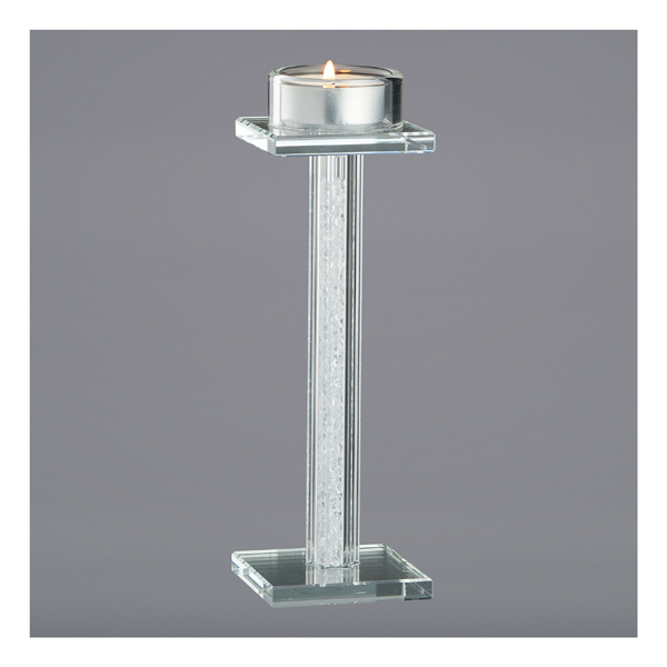 Teelichtleuchter Kristal, M ca 19cm hoch