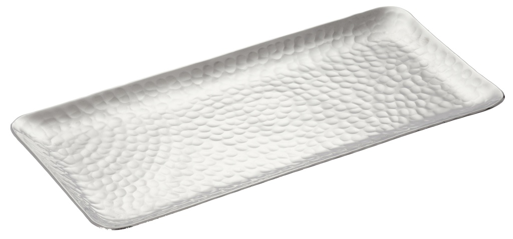Platte, silber, gehämmert,  Design 1, S, ca. 30cmB