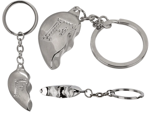 [OOTB-24/1065] Metall-Schlüsselanhänger, Broken Heart,