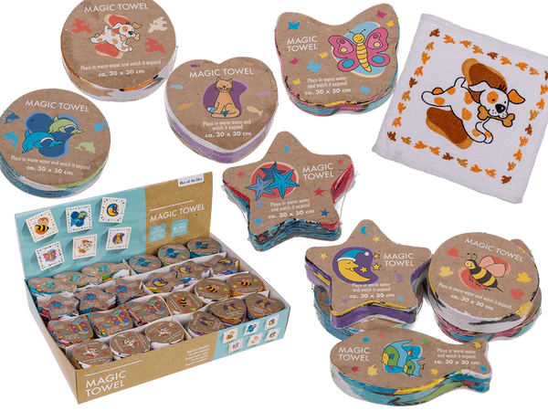 [OOTB-31/4012] Magisches Baumwoll-Handtuch, Tiere,