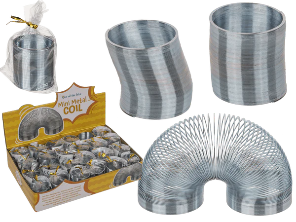 [OOTB-61/2394] Silberfarbene Mini-Metallspirale, ca. 3,5 cm,