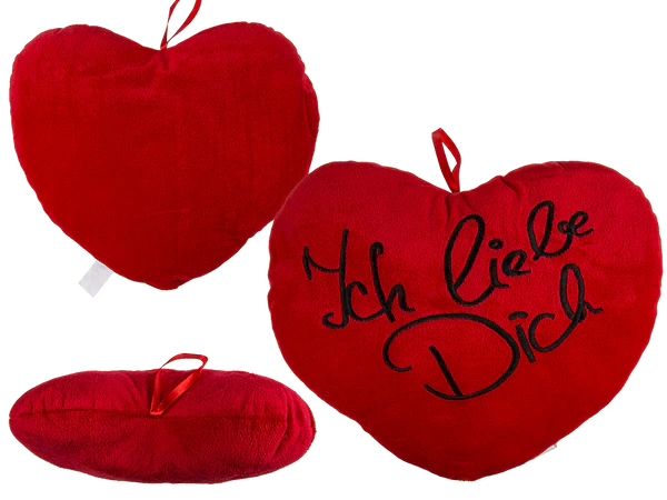 [OOTB-62/6060] Rotes Plüschherz, Ich liebe Dich,