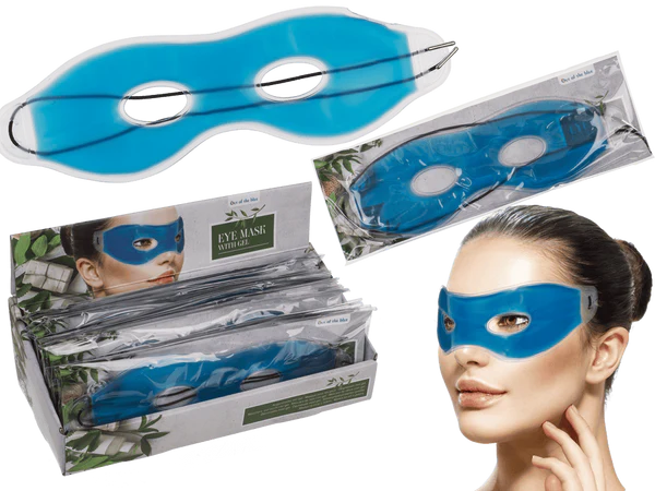 [OOTB-10/5224] Blaue Augenmaske mit Gel, ca. 24 cm,